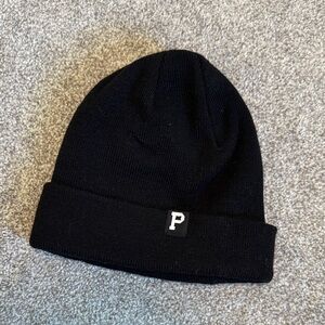 Black Beanie with P Logo